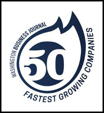 Washington Business Journal 50 Fastest Growing Companies award logo