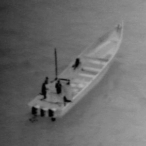 People on a boat during a maritime patrol