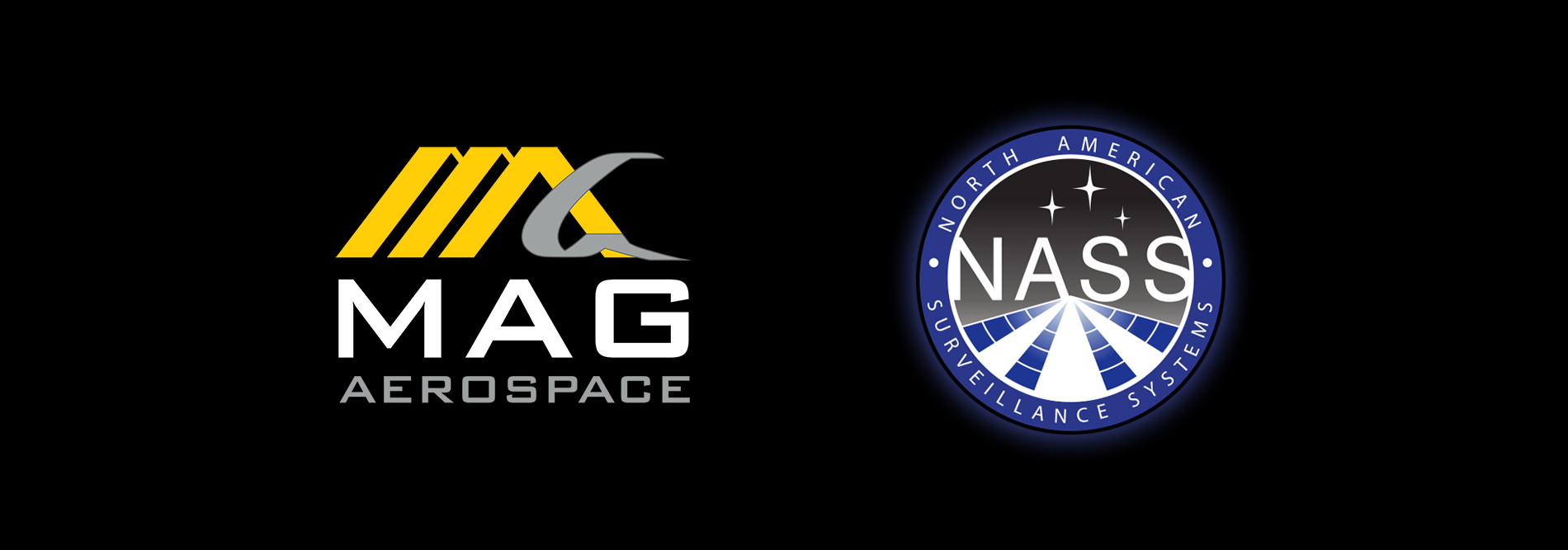 MAG Aerospace and NASS - North American Surveillance Systems Logos