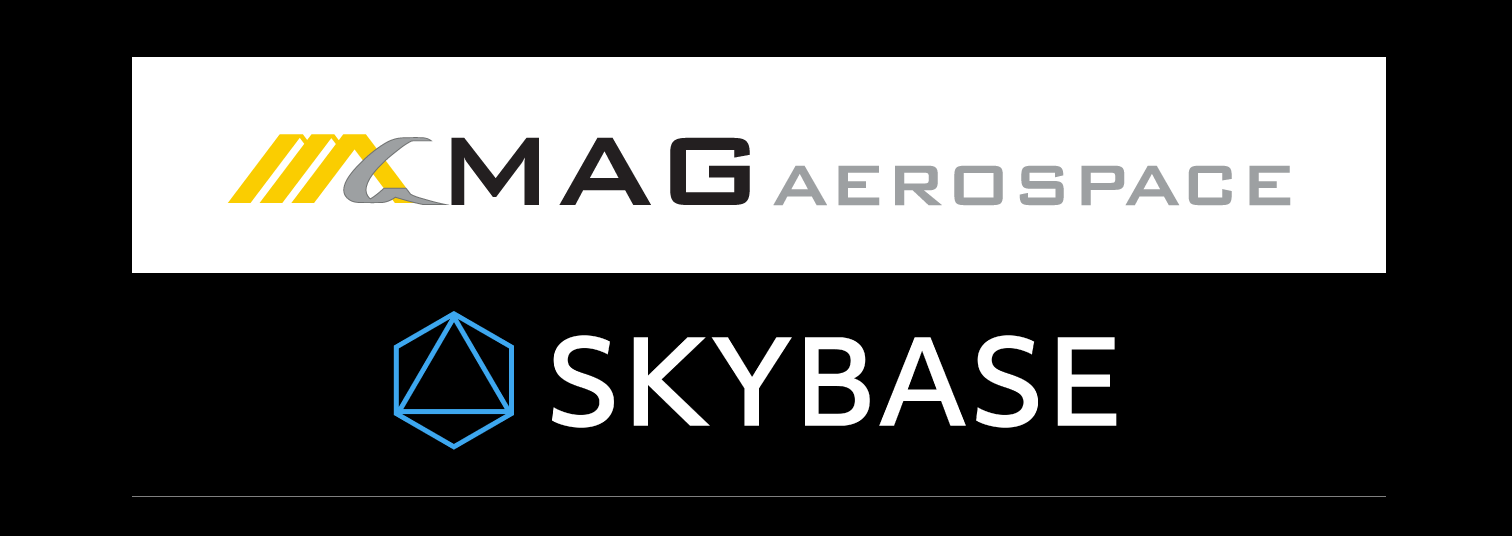 MAG Aerospace and SKYBASE logos