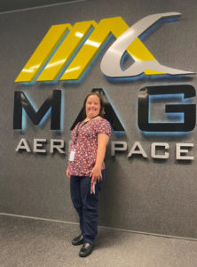 erin thompson at MAG Aerospace (Best Buddies Program)